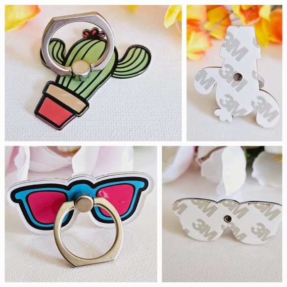 2" Cute Enamel Cellphone Mobile Ring Stands Holders with 360 Degree Ring Rotat - Picture 5 of 16